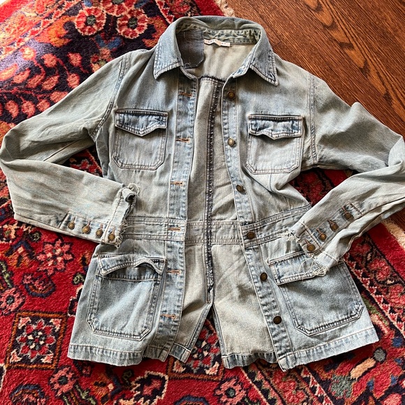 DISTRESSED DENIM JACKET - Picture 3 of 12